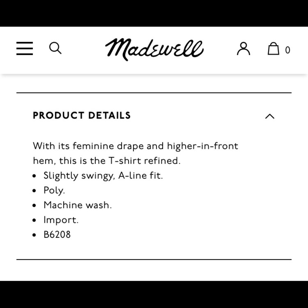 Madewell Tailored Tee - Picture 7 of 7